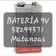 Batería 9v nuevas Matanzas - $250