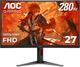 TIZA,MONITOR GAMING AOC DE 27 CURVO CON 0,3 MS Y 280 HZ NEW